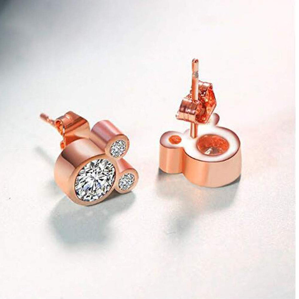 du fangbin Deslumbrantes aretes de Mickey Mouse con joyas, regalos para mujeres y niñas
