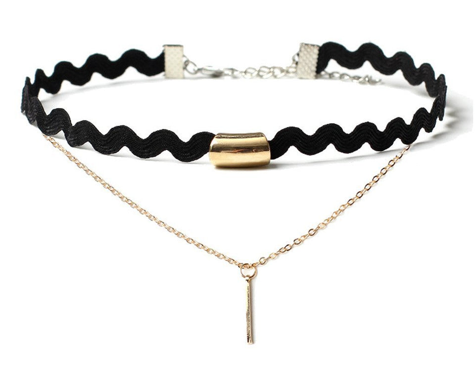 Miki&Co 10 Piezas Gargantilla Mujer Terciopelo Chokers Collares, Elástico, Choker Encaje Velvet Punk Gótico, Negro