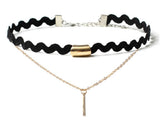 Miki&Co 10 Piezas Gargantilla Mujer Terciopelo Chokers Collares, Elástico, Choker Encaje Velvet Punk Gótico, Negro