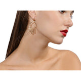 Mrotrida Vendimia Cara Aretes Arte Abstracto de la Mano Cuelga Los Pendientes del Perno Prisionero Y Los Anillos Huecos Joyería para Las Mujeres Adolescentes Regalo de Las Muchachas 5 Par/Conjunto