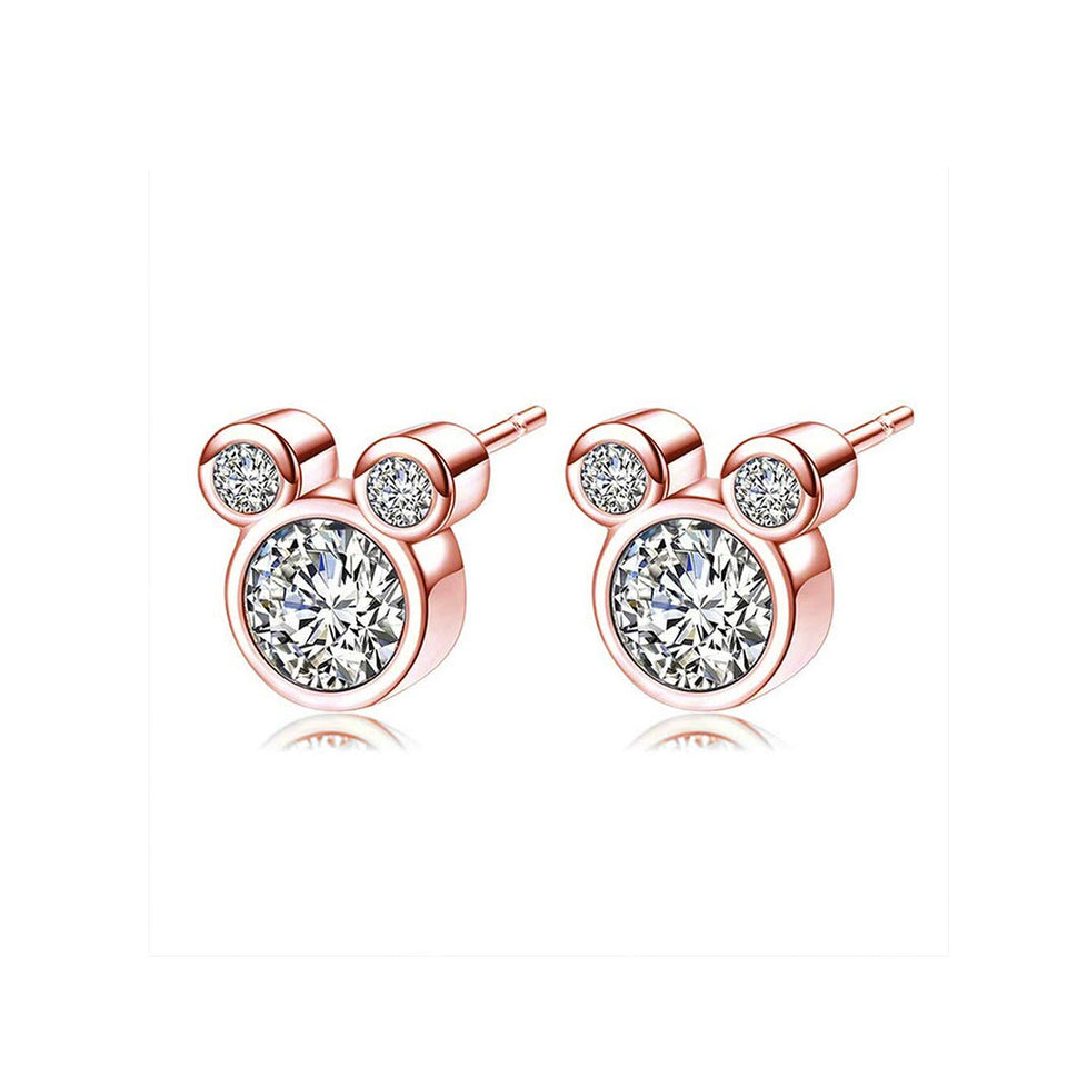 du fangbin Deslumbrantes aretes de Mickey Mouse con joyas, regalos para mujeres y niñas