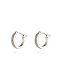 Nine West Socialista Crystal Pave arete de aro