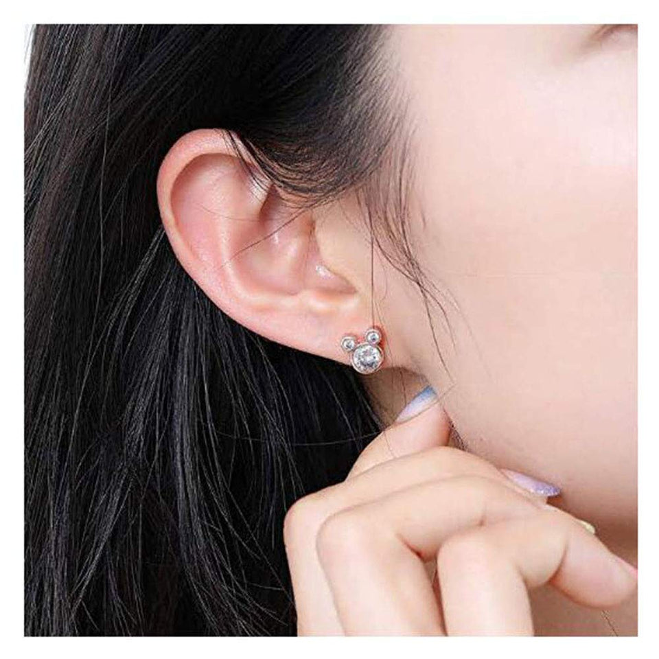 du fangbin Deslumbrantes aretes de Mickey Mouse con joyas, regalos para mujeres y niñas