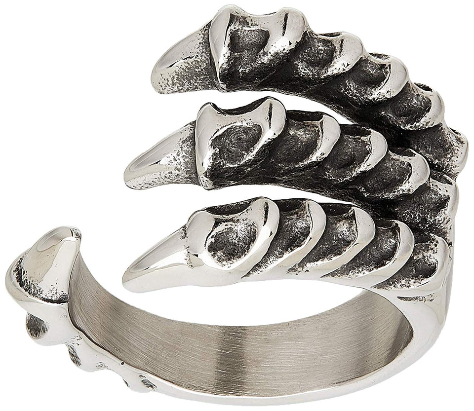 FANSING Joyería Acero Inoxidable Punk Dragon Garra Anillos Para Hombres y Mujeres