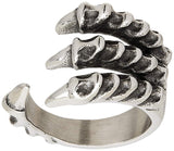 FANSING Joyería Acero Inoxidable Punk Dragon Garra Anillos Para Hombres y Mujeres