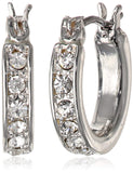 Nine West Socialista Crystal Pave arete de aro